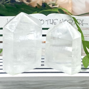 Torre de Cristal Natural al por Mayor, Obelisco de Calcita Blanca, Cuarzo de Roca, Gema Suelta para Manualidades y Decoración del Hogar - Product Image 5