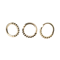 2025 nouveaux produits bagues en or 14 carats bague en or 14 carats de haute qualité bague à segments articulés en or massif 14 carats
