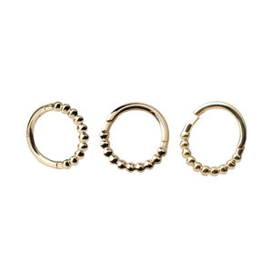 2025 Novos Produtos 14K Anéis De Ouro Anel De Ouro 14k De Alta Qualidade Anel De Segmento De Ouro Sólido 14K - Product Image 2