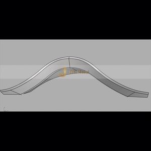 Escultura Metálica Art Deco ANW3218 de Acero Inoxidable 304, Proyecto de Ingeniería Arquitectónica Personalizada - Product Image 6