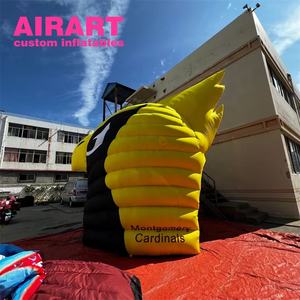 Amerikan futbolu takımı Cardinals satılık özel şişme kuş kafası maskot tünel - Product Image 2