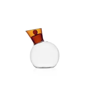 Travasi <b>Amber</b> Oil Jar Storage <b>Bottle</b> For Essential Oils And Fragrances - Product Image 1