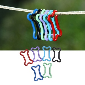 YYX Accessoires de camping durables en <span class=keywords><strong>aluminium</strong></span>, mousqueton à boucle, clips en forme d'os, porte-clés pour l'extérieur - Product Image 3