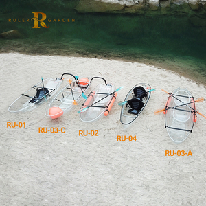 Barco de pesca de policarbonato con 2 asientos, barco de pesca modular de policarbonato transparente, diseño OEM - Product Image 5