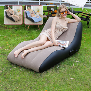 Canapé personalizable De Salon Gonflable S Shape Camping Baby Love Seat Beach Pool Tumbona Sofá Barco Inflable Tantra Sofá Silla - Product Image 3
