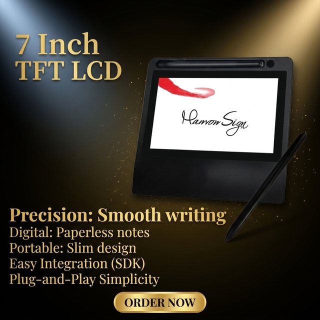Kstar ESP700 Digital Signature Pad 7 Inch TFT Screen Electromagnetic Stylus Laptop/Desktop Compatible Stock for Bank Hospital
