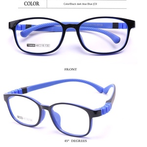 All'ingrosso Unisex TR90 Memory glass Frame coreano Ultra Light Blue ottico miopia Eye Frame per bambini - Product Image 5