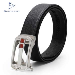 Blu Flut Custom Logo in vera pelle <span class=keywords><strong>cintura</strong></span> fibbia automatica <span class=keywords><strong>con</strong></span> pietra naturale Design personalizzato <span class=keywords><strong>cintura</strong></span> fibbia - Product Image 1