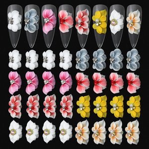 Accesorios de Decoración de Uñas Hechos a Mano, Adornos de Flores de Resina Acrílica 3D Esmeriladas para Uñas, para Decoración de Uñas DIY - Product Image 5