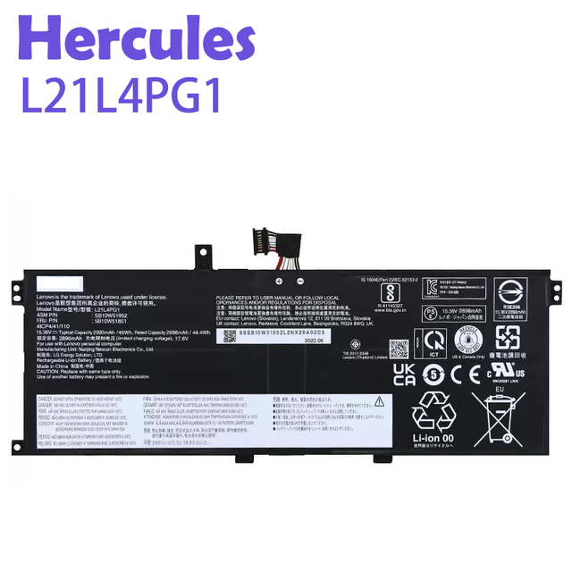 L21C4PG1 L21D4PG1 L21L4PG1 L21M4PG1 Laptop Battery for Lenovo ThinkPad L13 Yoga Gen 3 Rechargeable Notebook Battery
