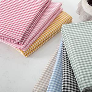 Small Checkered Woven <strong>Fabric</strong> Soft Brushed Twill 100% <strong>Cotton</strong> <strong>Fabric</strong> for Fashion DIY Shirts Dresses &amp; Tablecloths - Product Image 2