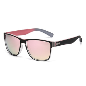 Lunettes de soleil polarisées pour hommes, monture carrée, UV400, pour sports de plein air, monture en plastique et métal, verres TAC - Product Image 1