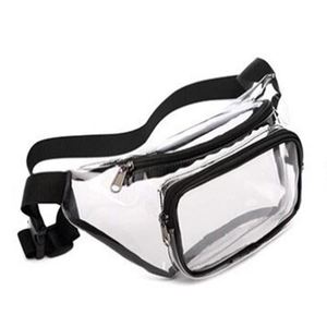 Promotion Custom Logo Stock Transparent PVC Waist Bag Crossbody Outdoor Sports Travel Storage Bag for Miscellaneous Items - Product Image 3