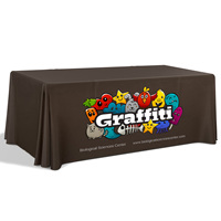 Housse de table pliante en popeline de polyester de qualité constante, imprimée par transfert thermique, pour la décoration des fêtes