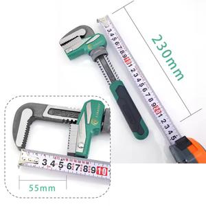 Juego de llave de extremo abierto grande ajustable con bloqueo automático, herramienta de reparación de llave inglesa para grifos de tubería de agua métrica - Product Image 2