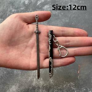 12cm Anime juego espada modelo llavero Zoro Fate Night Metal decoración llavero para bolsa accesorio - Product Image 5