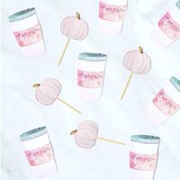 Décorations de fête sur le thème de l'automne : Petits toppers de cupcakes Citrouille (rose) pour Thanksgiving, anniversaire, baby shower, et révélation du sexe