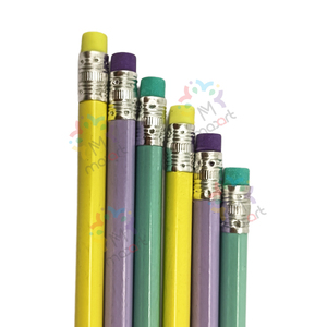 Vente en gros de crayons de bureau aiguisés en bois design tendance HB crayons d'école personnalisés de haute qualité avec oreillette pour étudiants - Product Image 3