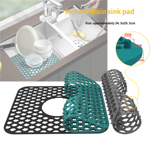 Sink Protectors for <b>Kitchen</b> Sink Sink <b>Mat</b> Grid Silicone <b>Kitchen</b> Sink <b>Mat</b> for Bottom of Stainless Steel Sink Heat Resistant <b>Mat</b> - Product Image 6