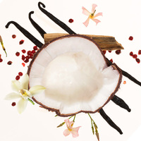 Brume Capillaire et Corporelle Parfumée Vanille Coco Rose Litchi Beurre de Haute Qualité, Vaporisateur de Parfum Arabe Dubaï pour Hommes et Femmes