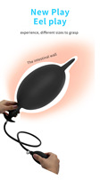 Énorme plug anal en silicone gonflable, stimulateur pour gros plaisir anal, jouet sexuel anal, pompe anale, jouet pour adultes gays
