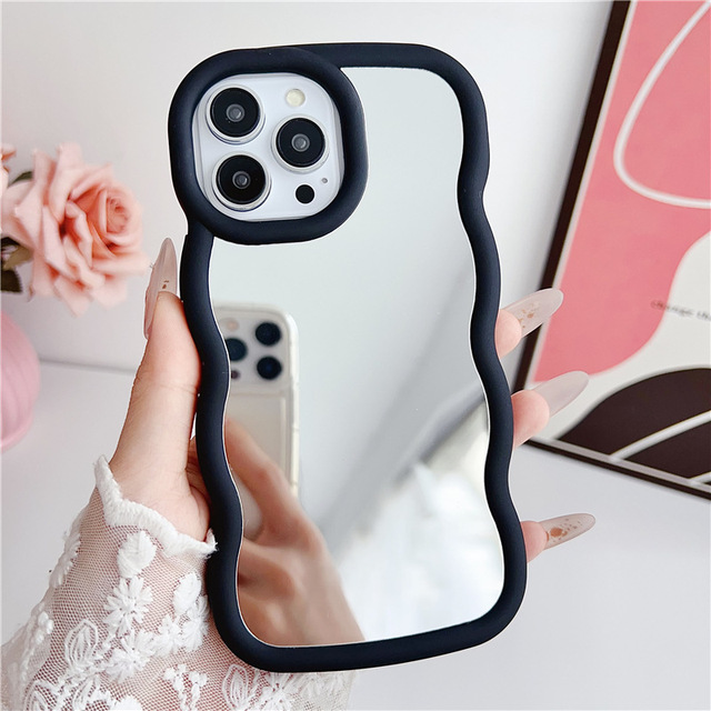 Latest Design Mirror Finish TPU Shockproof Waterproof Mobile Phone Case for Girls' Choice Ins Style 6 Colors