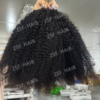 Cheveux humains bouclés bruts birmans en gros pour tresses au crochet (Miracle Knots) # Extensions pré-bouclées couleur Piano Highlight P4/27 pour femmes noires
