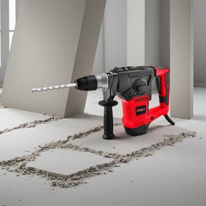 Marteau perforateur rotatif <span class=keywords><strong>1500W</strong></span> 4 fonctions SDS <span class=keywords><strong>Plus</strong></span> 7.8J puissance d'impact avec vitesse variable pour une force de démolition maximale bricolage industriel - Product Image 2