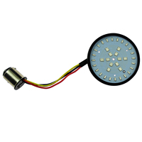 Feux arrière LED pour moto, clignotants 1157 Bullet Plug and Play, paire compatible avec les modèles Harley à feux Bullet de 2 pouces, style rouge