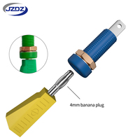Connecteur Jack à Douille Banane 4mm JZDZ, Borne de Liaison Électrique avec Trou de Test, Pièces et Outils DIY J.40015