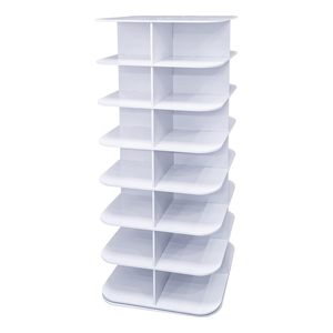 7-Tier xoay Giày giá tháp 360 <span class=keywords><strong>4</strong></span> lưới cho mỗi lớp vuông nhựa giày lưu trữ <span class=keywords><strong>Organizer</strong></span> cho 28 Cặp Giày túi xách và các công cụ - Product Image 3