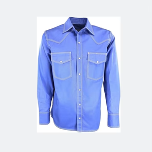 Chemises de travail de sécurité NFPA2112 CAT2, ignifuges, manches longues, style western, pour soudage - Product Image 6