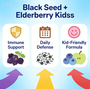 Gomitas de Apoyo Inmunológico para Niños OEM |   Suplemento de Fórmula de Saúco, Aceite de Semilla Negra, Vitamina C y Zinc, Marca Privada - Product Image 4