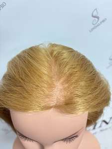 Cabeza de Maniquí de cabello real profesional con hombro-100% cabello natural, totalmente personalizable <span class=keywords><strong>para</strong></span> entrenamiento y práctica de estilista - Product Image 5