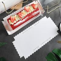 Boîte à Dessert rectangulaire transparente, avec poignée et corde, 1 pièce, boîte-cadeau en plastique pour gâteau, vente en gros