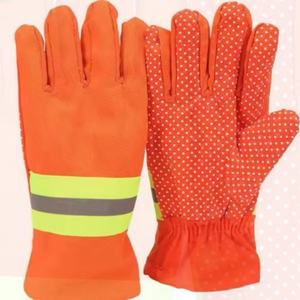 Gants de sécurité ignifuges en coton orange 2025, antidérapants, texturés aux doigts, imperméables et réfléchissants la chaleur, vente en gros directe usine - Product Image 3