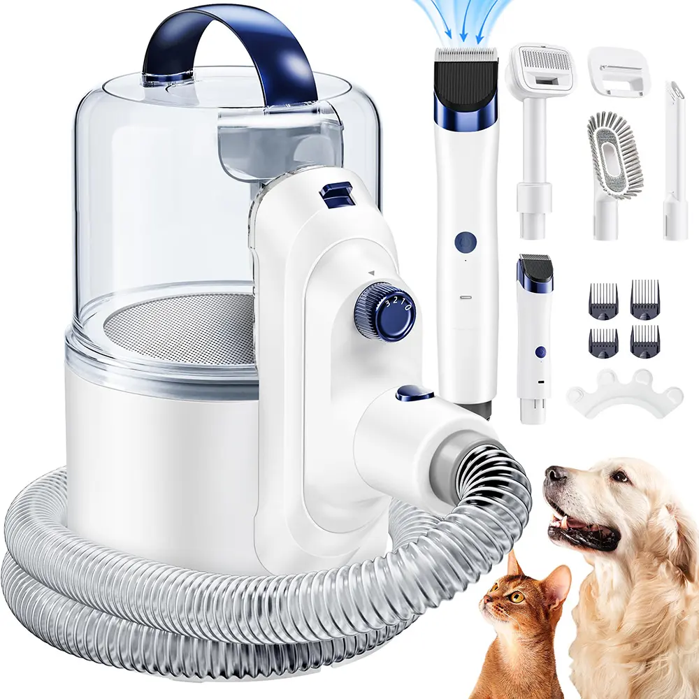 A mazon vendita calda Pet Vacuum Grooming Hair Clipper Pet Hair Vacuum