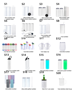 Usa Warehouse 20oz Flat White Straight Skinny Sublimation Blank Edelstahl becher mit Deckel und Stroh für Wein - Product Image 6