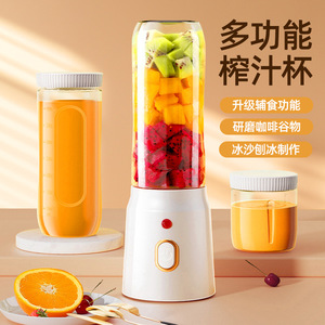Mini Licuadora Portátil Recargable USB, Vaso para Comida de Bebé, Multifunción, Cuerpo de Plástico Blanco, Motor DC, Seis Cuchillas, Preparador de Smoothies - Product Image 5