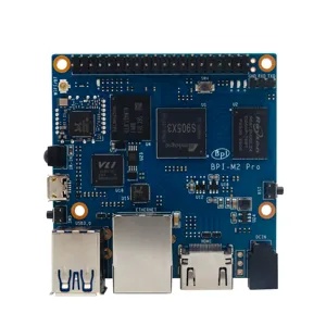 Shenzhen original Amlogic S905X3 puce Banana Pi BPI-M2 Pro 2G RAM 16G emmc USB 3.0*2 RT8821CU wifi & BT 4.2 prise en charge intégrée Linux