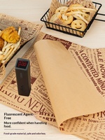 Napperons en papier laminé jetables et recyclables, doublures de plaques personnalisées, résistantes à l'huile, pour les restaurants de burgers et les restaurants de hot pot