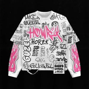 Unisex 2025 otoño estampado de gran tamaño 100% sudadera de algodón de moda 350G doble cremallera con capucha cárdigan pulóver nuevo polar - Product Image 4