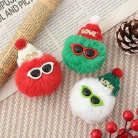 Vente directe d'usine Boules de Noël colorées Design Art Déco Décoration de la maison DIY Broches Porte-clés Pendentifs Jouets Pâques Mariage