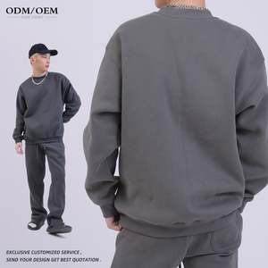 Sudadera con Capucha Oversize de Forro Polar para Hombre, Personalizada, 345G GSM, de Invierno, con Hombros Caídos, Lisa, OEM para Sudadera - Product Image 3