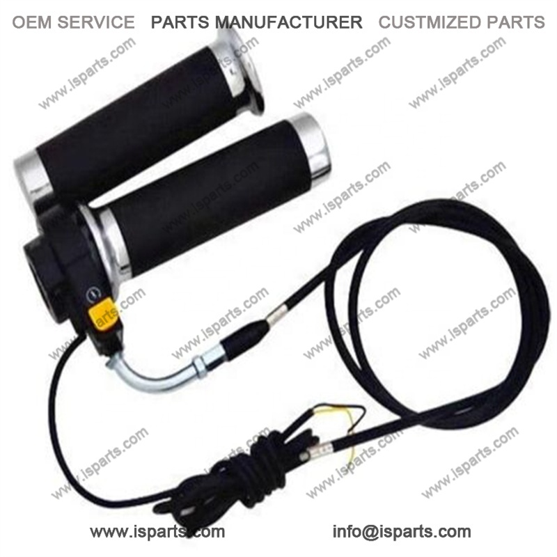 Throttle Cable Kill Switch Handle Grip for Motorized Bicycle Push Bike 49cc-80cc