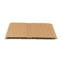Panneau mural cannelé moyen en fibre de bois de bambou imperméable 180 mm pour décoration murale moderne de salon et d'hôtel M195