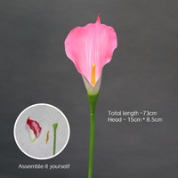 Lys Calla Artificiel de Haute Qualité 73cm Grand Lys Calla en EVA pour Mariage, Événement, Décoration Intérieure
