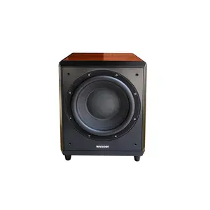Melhor Selle fabricação 2020 novo preço alto índice de desempenho de som speaker bar caixa de madeira marrom 600W 12 polegadas casa subwoofer