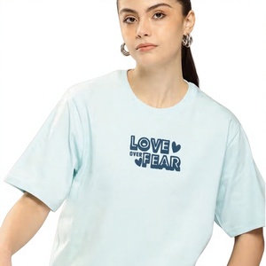 Bulk <b>Womens</b> Casual Printed T <b>Shirt</b> 100% Cotton Eco-friendly Custom OEM ODM Factory Supplier Manufacturer Private Label Custom - Product Image 3