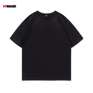 Camiseta Lisa de Alta Calidad Personalizada de 250 Gsm 100% Algodón, Camiseta Informal de Peso Pesado, Camiseta Lisa Extra Grande para Hombre - Product Image 4